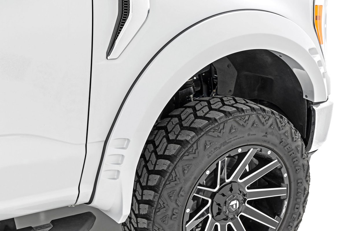 Ford F-150 Fender Flares - Rough Country - SF1 - TQ Smoked Quartz - '21-'23